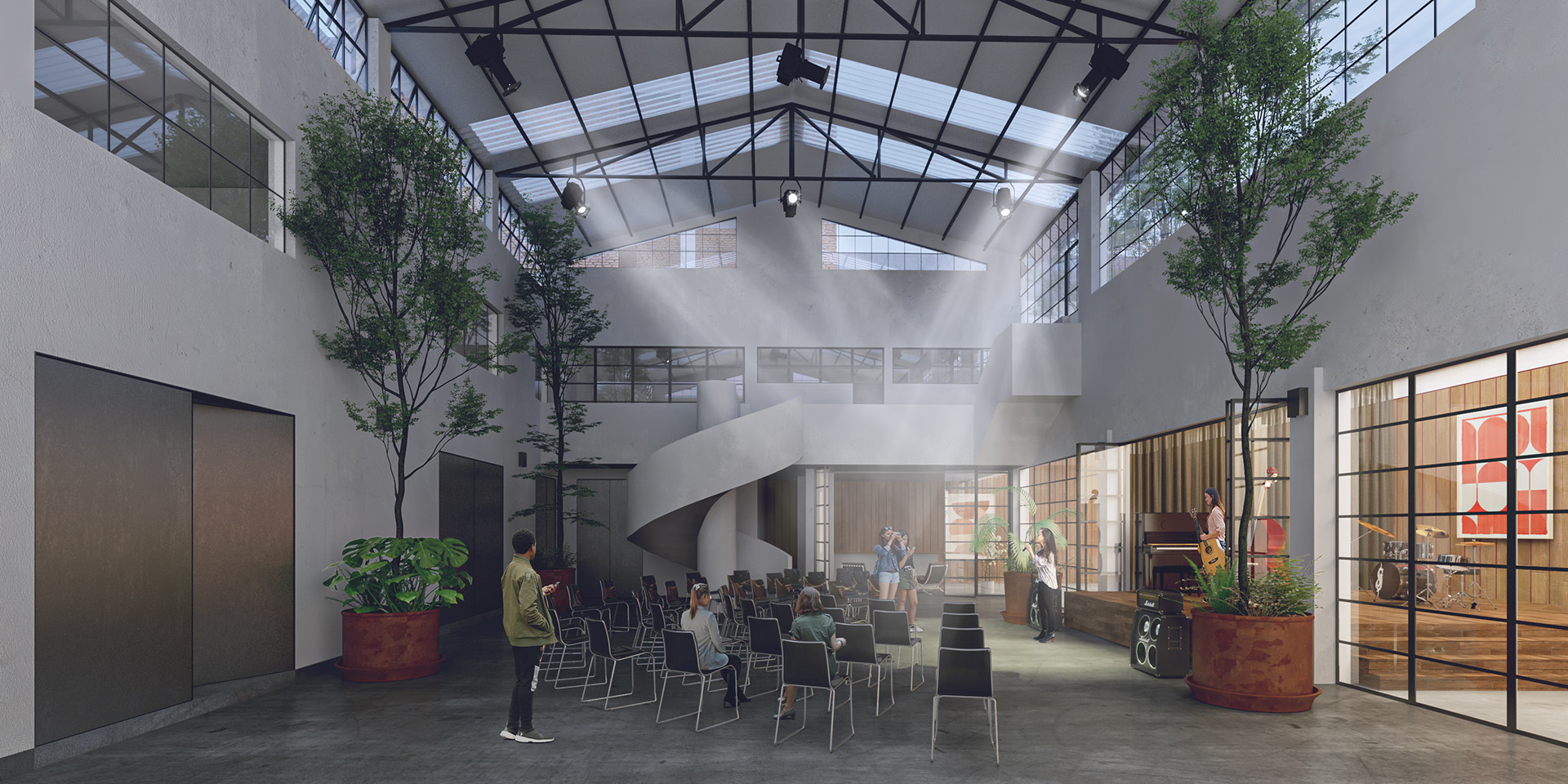 La Fábrica de Chocolate — Espacio central